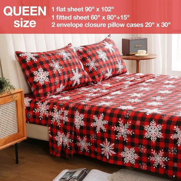 JSD QUEEN/KING CHRISTMAS SHEET SETS NIP